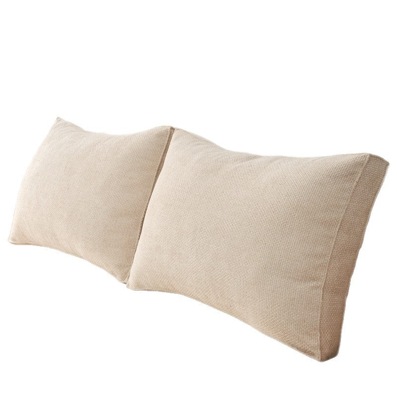 A Soft-Padded Cushion for The Headboard in a Japanese Style, Designed As a Backrest for Sofas in Bedrooms Or Tatami Rooms, Suitable for Bay Windows, And Includes a Removable Lumbar Support Pillow That Can Be Washed