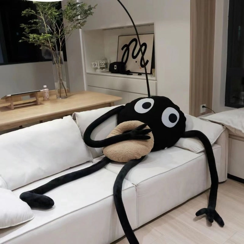 Funny Black Briquettes Throw Pillow, Cute Soft Plush Briquettes Pillow, Funny De Sleep Gift, Home Decoration
