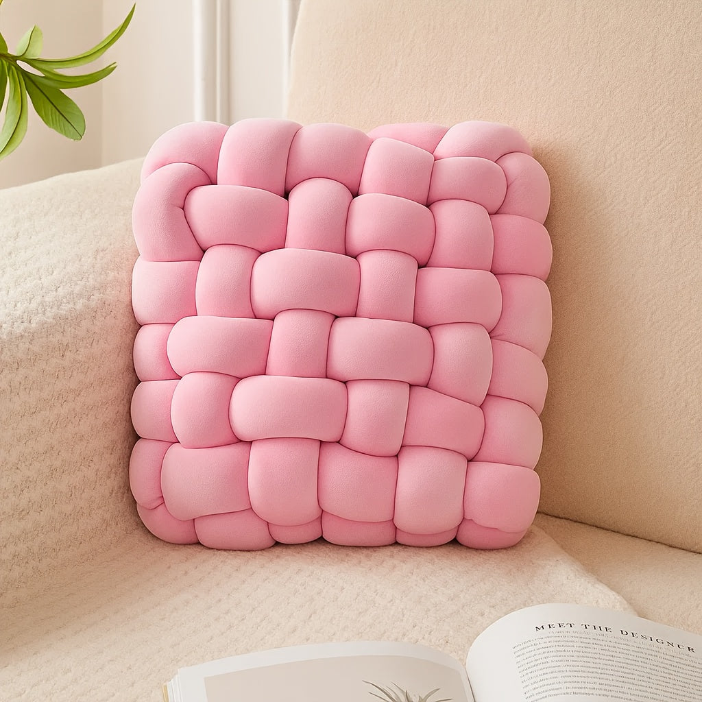 Square Hand- Throw Pillow, Bay Window Backrest Pad, Square Sofa Throw Pillow Hand- Pillow, Soft Tatami Comfortable Seat Cushion Backrest, Sofa, Bedroom, Office Pillow, Home Decoration Goods, a Must for Gifts