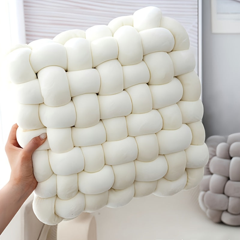 Square Hand- Throw Pillow, Bay Window Backrest Pad, Square Sofa Throw Pillow Hand- Pillow, Soft Tatami Comfortable Seat Cushion Backrest, Sofa, Bedroom, Office Pillow, Home Decoration Goods, a Must for Gifts