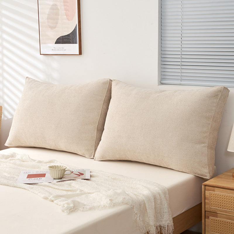 A Soft-Padded Cushion for The Headboard in a Japanese Style, Designed As a Backrest for Sofas in Bedrooms Or Tatami Rooms, Suitable for Bay Windows, And Includes a Removable Lumbar Support Pillow That Can Be Washed