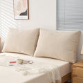 A Soft-Padded Cushion for The Headboard in a Japanese Style, Designed As a Backrest for Sofas in Bedrooms Or Tatami Rooms, Suitable for Bay Windows, And Includes a Removable Lumbar Support Pillow That Can Be Washed