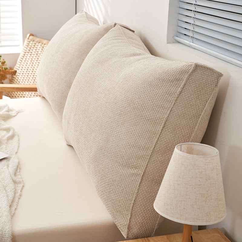 A Soft-Padded Cushion for The Headboard in a Japanese Style, Designed As a Backrest for Sofas in Bedrooms Or Tatami Rooms, Suitable for Bay Windows, And Includes a Removable Lumbar Support Pillow That Can Be Washed
