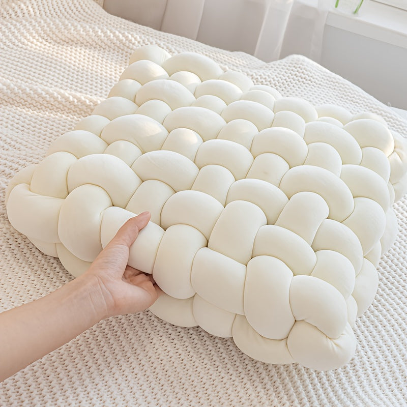 Square Hand- Throw Pillow, Bay Window Backrest Pad, Square Sofa Throw Pillow Hand- Pillow, Soft Tatami Comfortable Seat Cushion Backrest, Sofa, Bedroom, Office Pillow, Home Decoration Goods, a Must for Gifts